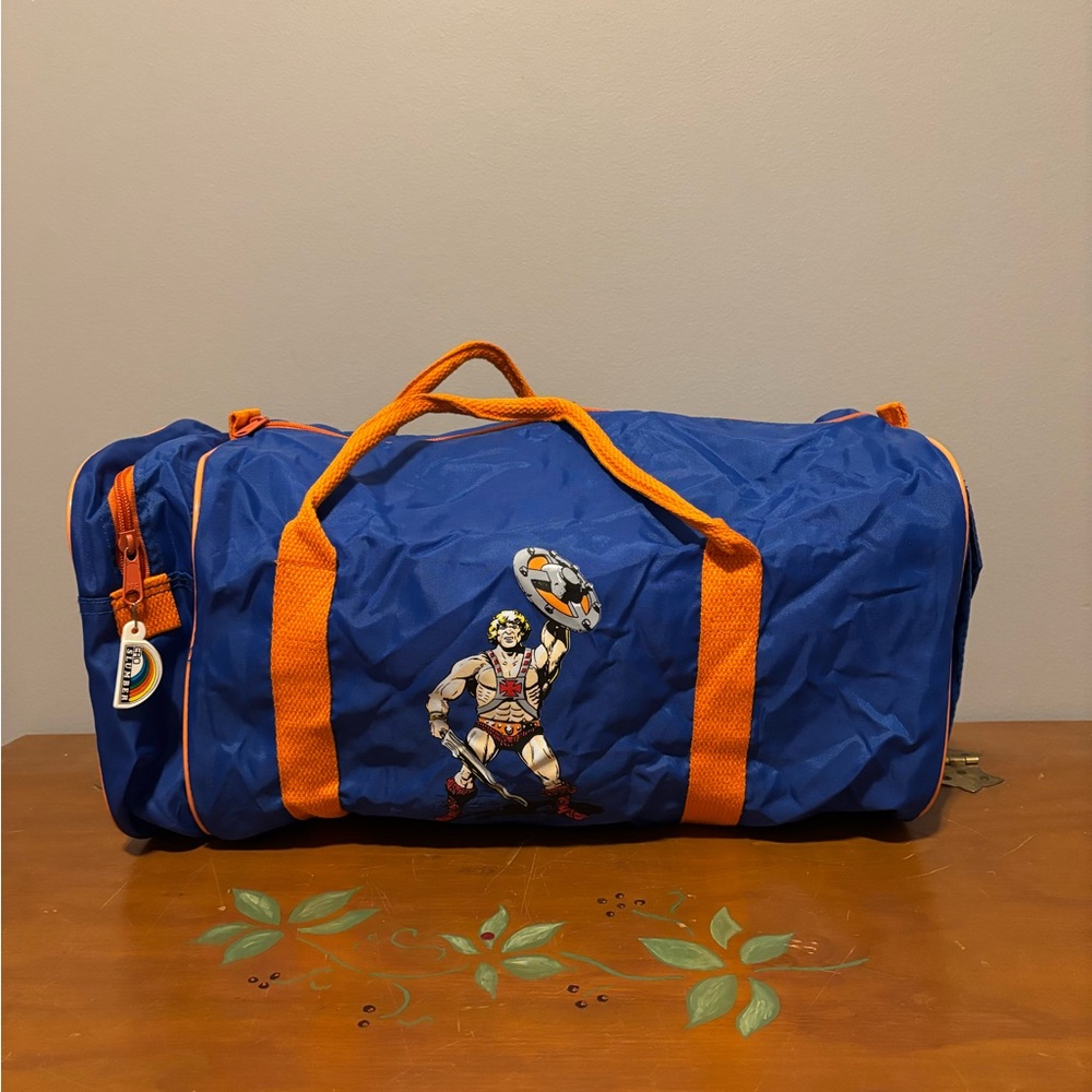 RARE Vintage 1983 - Masters of the Universe Slumber Mate Blue Duffel Bag